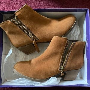 Suede booties